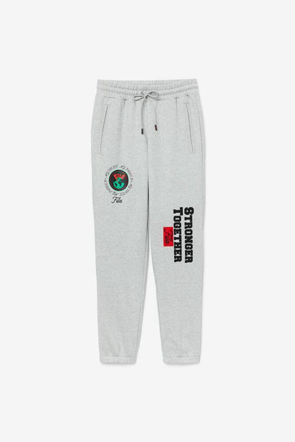 Calca Jogger Fila Homem Cinzentas - Fila Rhys French Terry Loja Online Portugal,RCXS-43190